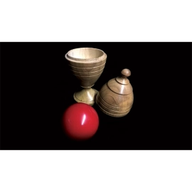 Deluxe Wooden Ball Vase by Merlins Magic