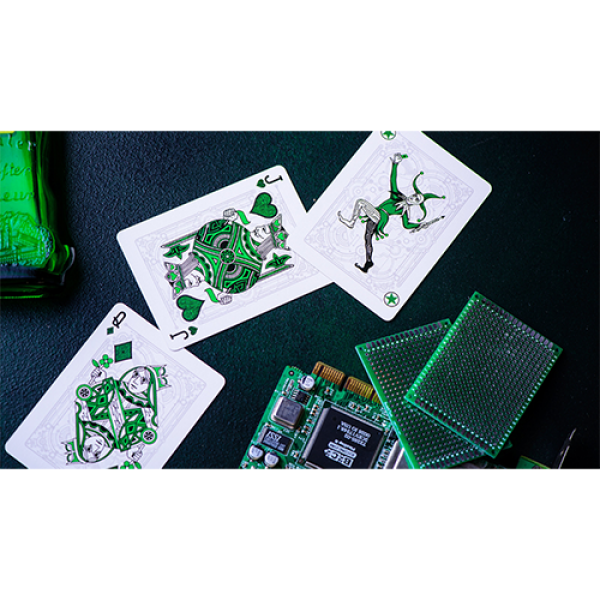 Mazzo di carte Cyberpunk Green by Elephant Playing Cards