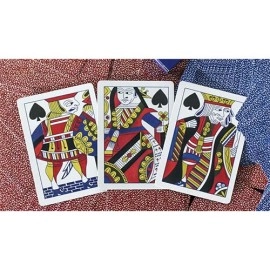 Mazzo di carte Limited Late 19th Century Square Faro (Red) Playing Cards