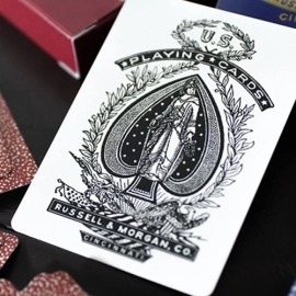 Mazzo di carte Limited Late 19th Century Square Faro Gilded (Red) Playing Cards