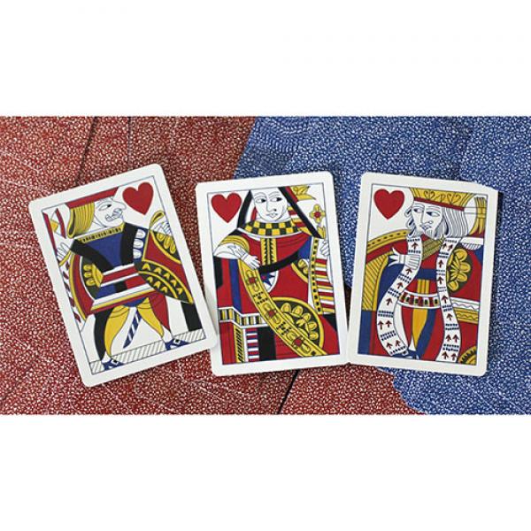 Mazzo di carte Limited Late 19th Century Square Faro Gilded (Red) Playing Cards