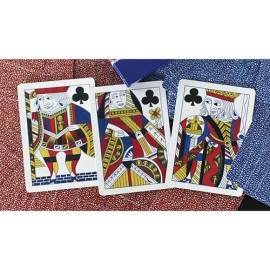 Mazzo di carte Limited Late 19th Century Square Faro Gilded (Red) Playing Cards