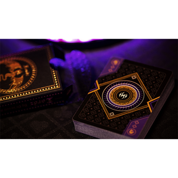 Mazzo di carte Deluxe Foiled Limited Edition Dark Lordz Royale (Purple) by De'vo