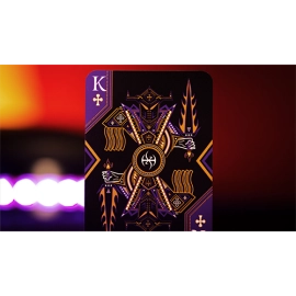 Mazzo di carte Deluxe Foiled Limited Edition Dark Lordz Royale (Purple) by De'vo