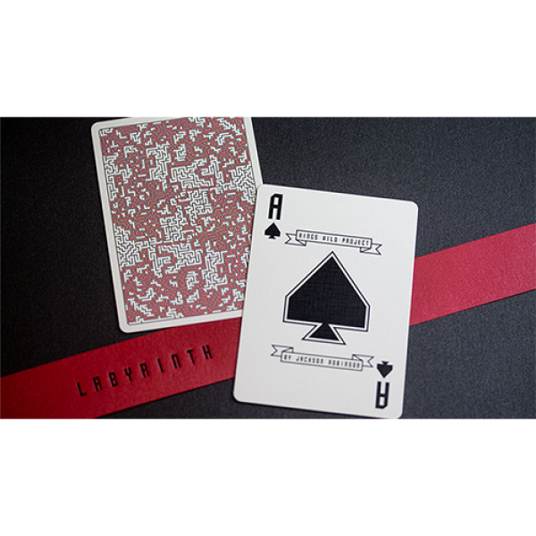 Mazzo di carte Limited Edition Red Labyrinth Playing Cards (Numbered and Sealed) by Kings Wild Project