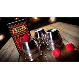 CUPS and BALLS Aluminum (Gimmicks and Instructions) by Murphy's Magic