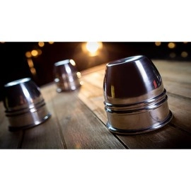 CUPS and BALLS Aluminum (Gimmicks and Instructions) by Murphy's Magic