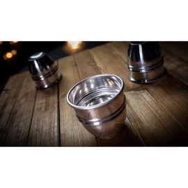 CUPS and BALLS Aluminum (Gimmicks and Instructions) by Murphy's Magic