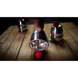 CUPS and BALLS Aluminum (Gimmicks and Instructions) by Murphy's Magic