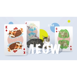 Mazzo di carte Meow Star Vending Machine V1 (Cherry) Playing Cards by Bocopo