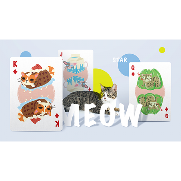 Mazzo di carte Meow Star Vending Machine V1 (Cherry) Playing Cards by Bocopo