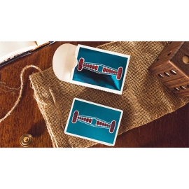 SOLOMAGIA Modern Feel Jerry's Nuggets (Blue) – Mazzo Di Carte Da Gioco Blu, Stile Vintage, Per Magia E Collezionisti. Deck Professionale Edizione Limitata