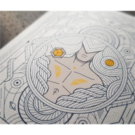 Mazzo di carte White Monolith Playing Cards by Giovanni Meroni