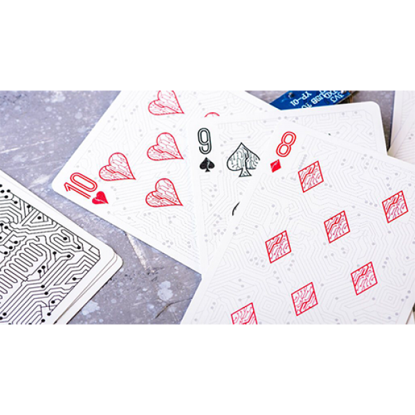 Mazzo di carte Circuit (White) Playing Cards by Elephant Playing Cards