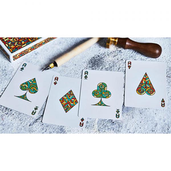 Mazzo di carte Bloodlines (Ruby Red) Playing Cards by Riffle Shuffle