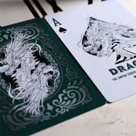 Mazzo di carte Bicycle Dragon Playing Cards (Green) by USPCC
