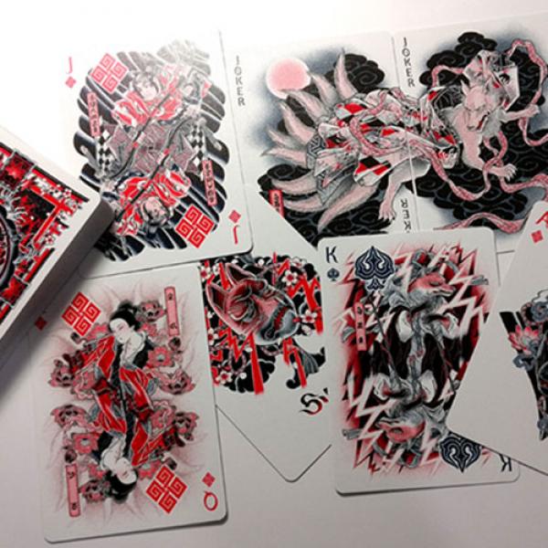 Mazzo di carte Bicycle Sumi Kitsune Tale Teller Playing Cards by Card Experiment