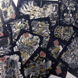 Mazzo di carte Sumi Kitsune Myth Maker (Blue) Playing Cards by Card Experiment