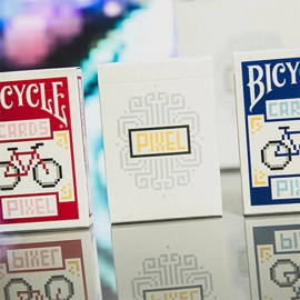 Mazzi di carte Bicycle PIXEL Playing Cards Collector 3 card Set By TCC Presents