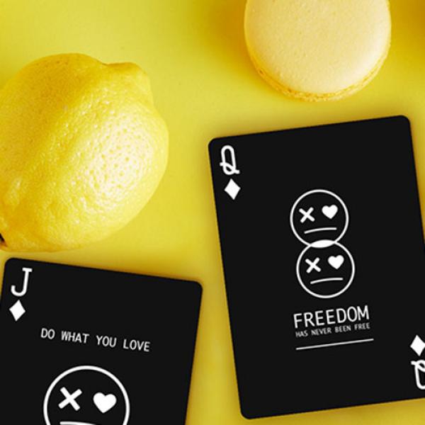 Mazzo di carte Keep Smiling Black V2 Playing Cards by Bocopo