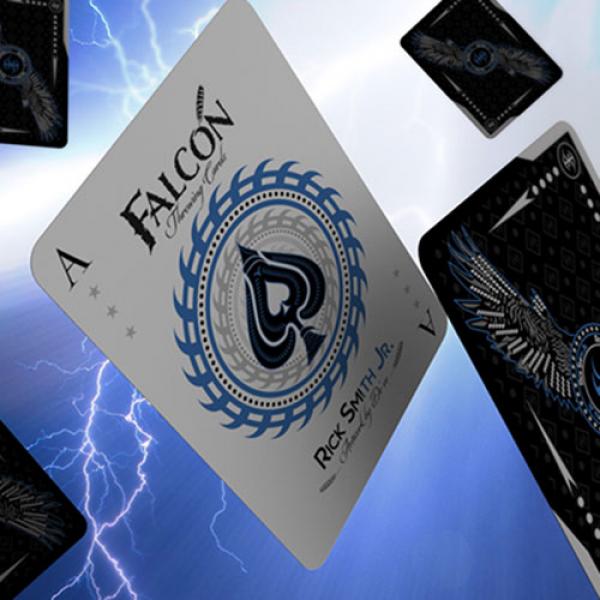 Mazzo di carte Silver Falcon Throwing Cards by Rick Smith Jr. and De'vo