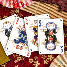 Mazzo di carte Bicycle Maneki Neko (RED) Playing Cards by Bocopo