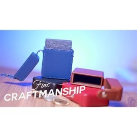 MAZE Leather Card Case (Blue) by Bond Lee