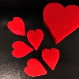 Sponge Heart Set (Red) by Goshman