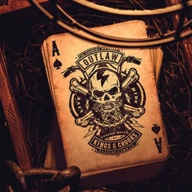 Mazzo di carte Outlaw Hell Riders Limited Edition Playing Cards by Kings and Crooks