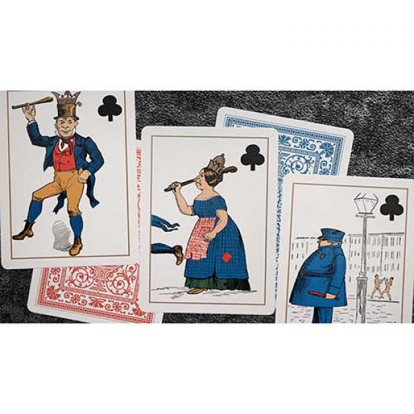 Mazzo di carte Eclipse Comic (Blue) Vintage Transformation Playing Cards