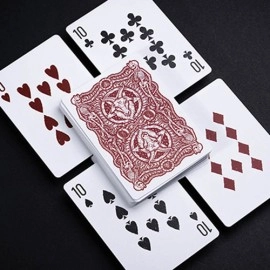 Mazzo di carte The 666 Red Playing Cards by Riffle Shuffle