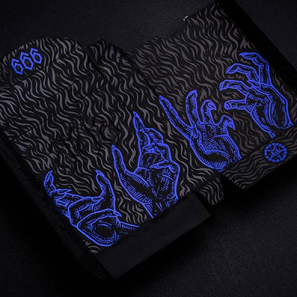 Mazzo di carte The 666 Blue Playing Cards by Riffle Shuffle