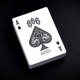 Mazzo di carte The 666 Blue Playing Cards by Riffle Shuffle
