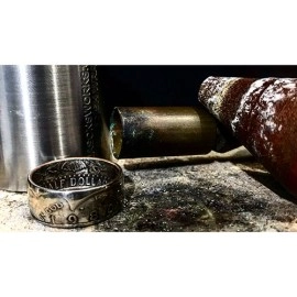 Kennedy Half Dollar Ring (Size: 20.2 mm - 10.5) by Alchemy Coin Rings