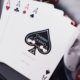 Mazzo di carte Cherry Casino House Deck Playing Cards True Black (Black Hawk)  by Pure Imagination Projects