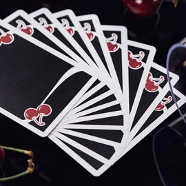 Mazzo di carte Cherry Casino House Deck Playing Cards True Black (Black Hawk)  by Pure Imagination Projects
