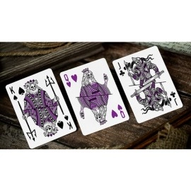Mazzo di carte 666 Purple Playing Cards by Riffle Shuffle
