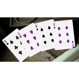 Mazzo di carte 666 Purple Playing Cards by Riffle Shuffle
