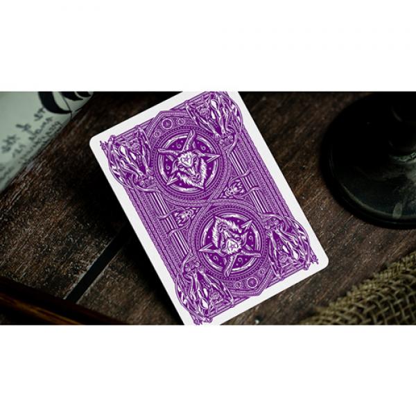 Mazzo di carte 666 Purple Playing Cards by Riffle Shuffle