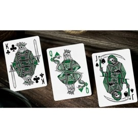 Mazzo di carte 666 Green Playing Cards by Riffle Shuffle