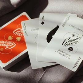 Mazzo di carte Gemini Casino 1975 Orange Playing Cards