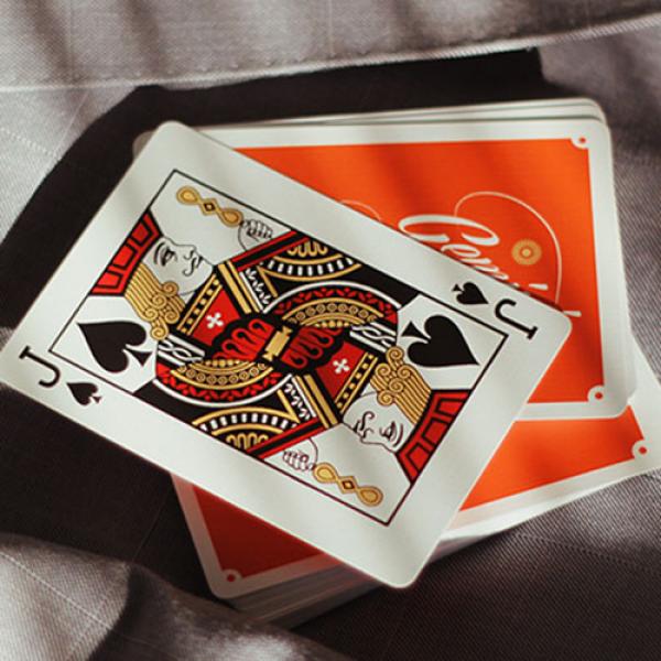 Mazzo di carte Gemini Casino 1975 Orange Playing Cards