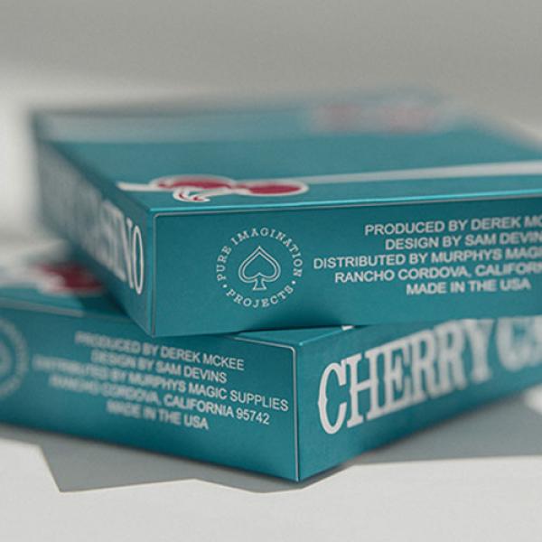Mazzo di carte Cherry Casino (Tropicana Teal) Playing Cards by Pure Imagination Projects