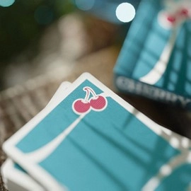 Mazzo di carte Cherry Casino (Tropicana Teal) Playing Cards by Pure Imagination Projects
