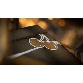 Mazzo di carte Limited Edition Cherry Casino (Monte Carlo Black and Gold) Numbered Seals Playing Cards by Pure Imagination Projects