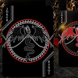 Mazzo di carte Black Platinum Lordz Playing Cards (Standard) by De'Vo