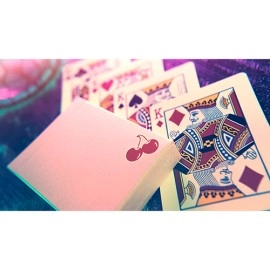 Mazzo di carte Cherry Casino House Deck Playing Cards (Flamingo Pink)