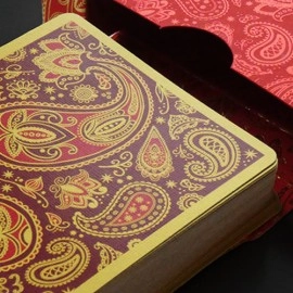 Paisley Royals (Red) Playing Cards by Dutch Card House Company