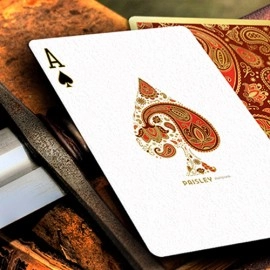 Paisley Royals (Red) Playing Cards by Dutch Card House Company