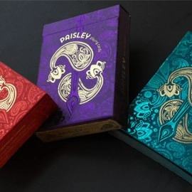 Paisley Royals (Red) Playing Cards by Dutch Card House Company
